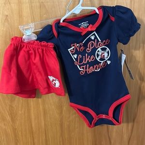 Cleveland Guardians Baby Girl Outfit NWT 3-6mo